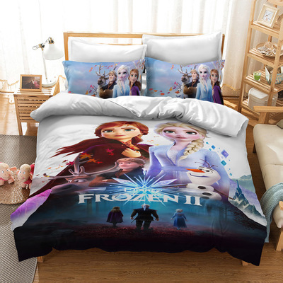 Frozen Comfortable Bedding Three-Piece Soft and Breathable Duvet Cover - Image 5