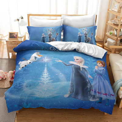 Frozen Comfortable Bedding Three-Piece Soft and Breathable Duvet Cover - Image 7