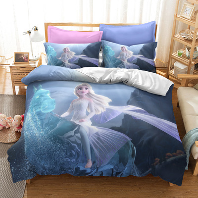 Frozen Comfortable Bedding Three-Piece Soft and Breathable Duvet Cover - Image 10