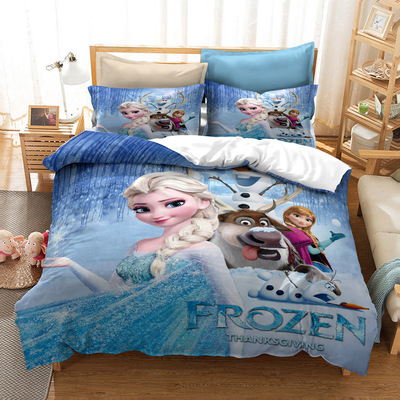 Frozen Comfortable Bedding Three-Piece Soft and Breathable Duvet Cover - Image 18