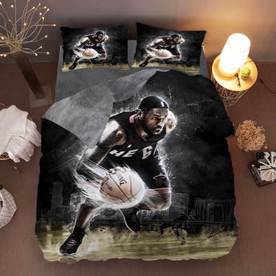 LeBron James Comfortable Bedding Three-Piece Soft and Breathable Duvet Cover