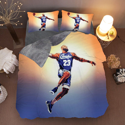 LeBron James Comfortable Bedding Three-Piece Soft and Breathable Duvet Cover - Image 23