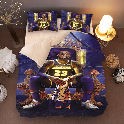 LeBron James Comfortable Bedding Three-Piece Soft and Breathable Duvet Cover - Image 24