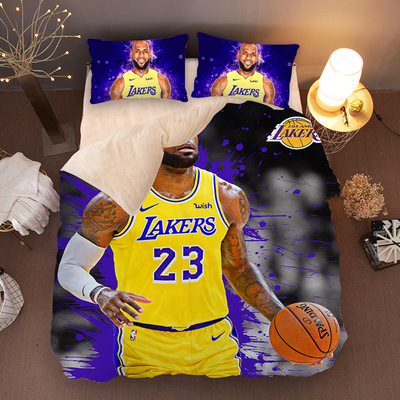LeBron James Comfortable Bedding Three-Piece Soft and Breathable Duvet Cover - Image 26