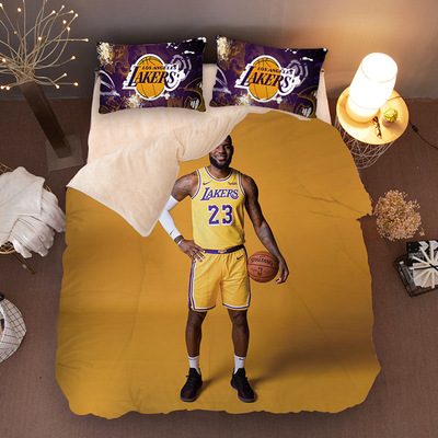 LeBron James Comfortable Bedding Three-Piece Soft and Breathable Duvet Cover - Image 27