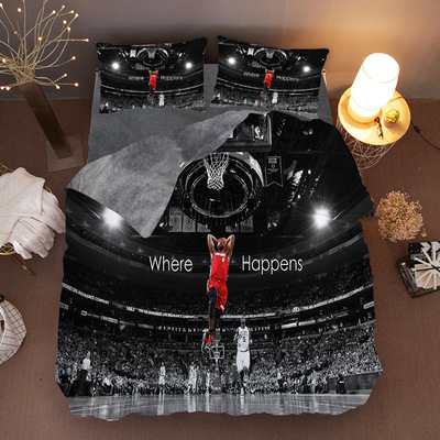 LeBron James Comfortable Bedding Three-Piece Soft and Breathable Duvet Cover - Image 8