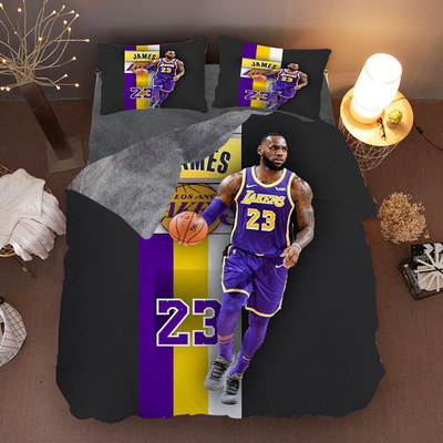 LeBron James Comfortable Bedding Three-Piece Soft and Breathable Duvet Cover - Image 16
