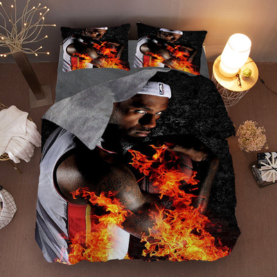 LeBron James Comfortable Bedding Three-Piece Soft and Breathable Duvet Cover - Image 21