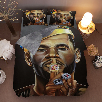 LeBron James Comfortable Bedding Three-Piece Soft and Breathable Duvet Cover - Image 22