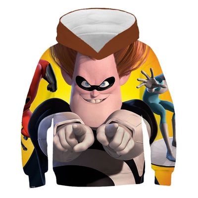 New 3D Print Clothes The Incredibles Hoodie Streetwear Children Game Anime Oversize Pullover Kids Sweatshirt - Image 2