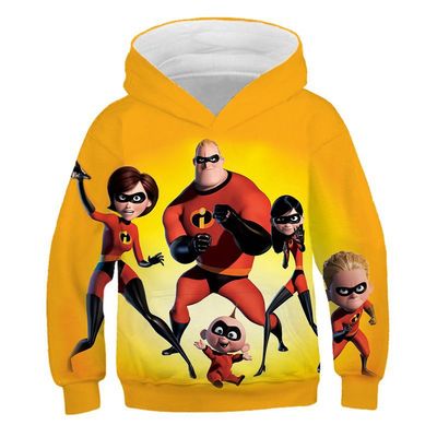 New 3D Print Clothes The Incredibles Hoodie Streetwear Children Game Anime Oversize Pullover Kids Sweatshirt - Image 4