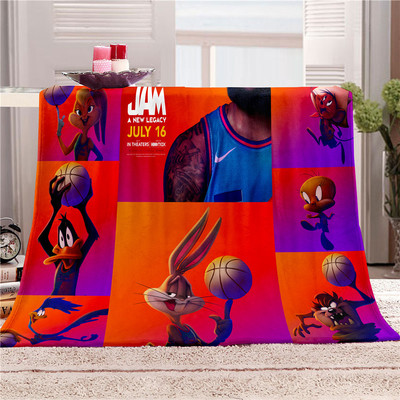 Space Jam: A New Legacy Blankets Printing Soft Nap Blanket On Home/Sofa/Office Portable Travel Cover Blanket - Image 3