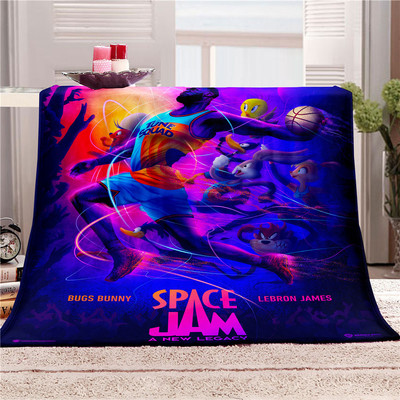 Space Jam: A New Legacy Blankets Printing Soft Nap Blanket On Home/Sofa/Office Portable Travel Cover Blanket - Image 4