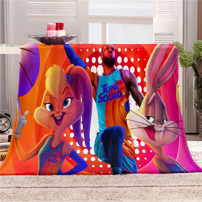 Space Jam: A New Legacy Blankets Printing Soft Nap Blanket On Home/Sofa/Office Portable Travel Cover Blanket - Image 8