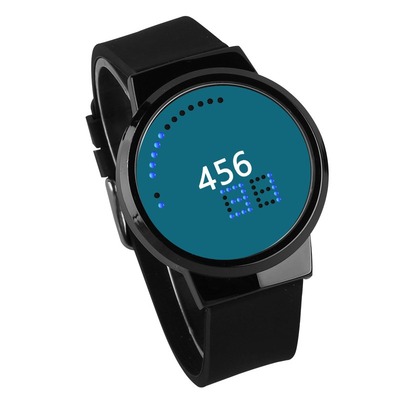 Squid Game Waterproof LED Touch Screen Watch Black Strap Black Dial - Image 10