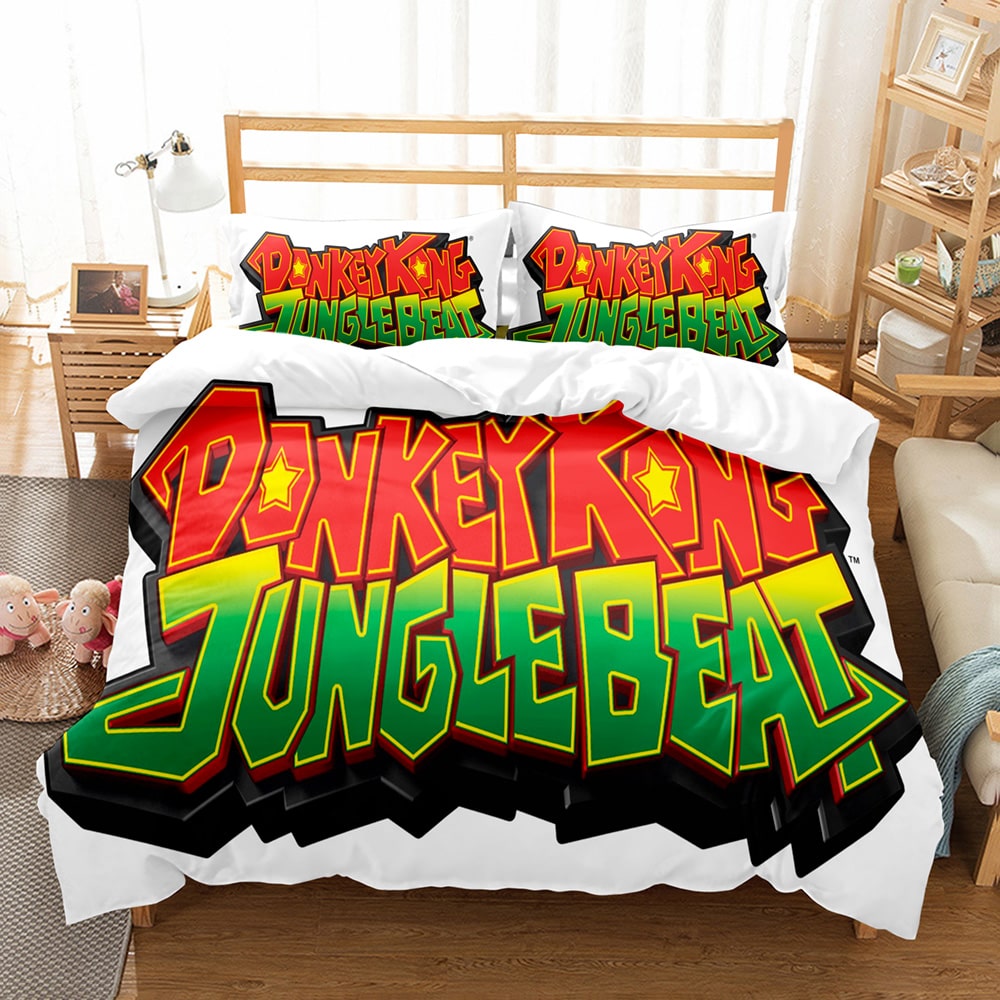 Donkey Kong Comfortable Bedding Three-Piece Soft and Breathable Duvet Cover - Image 23