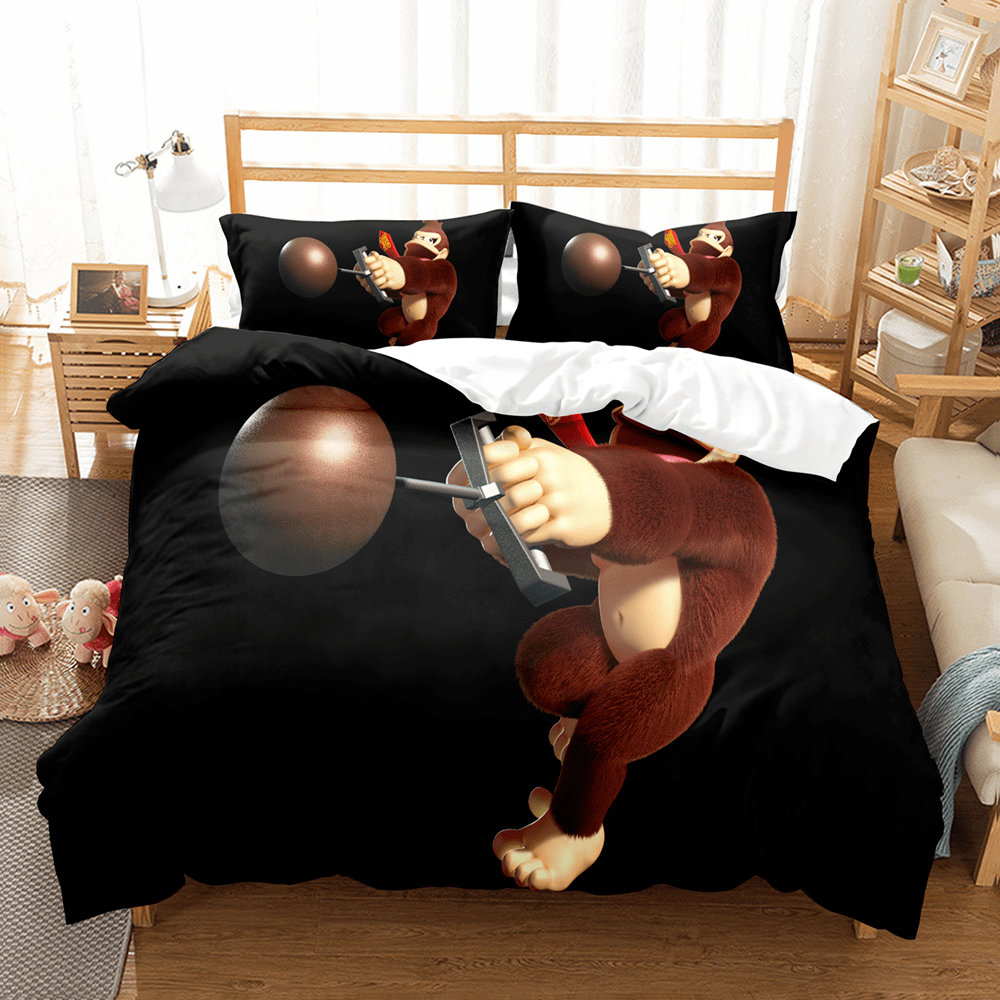 Donkey Kong Comfortable Bedding Three-Piece Soft and Breathable Duvet Cover - Image 28