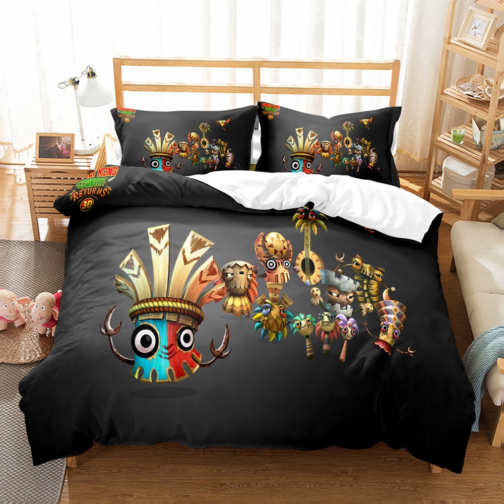 Donkey Kong Comfortable Bedding Three-Piece Soft and Breathable Duvet Cover - Image 3
