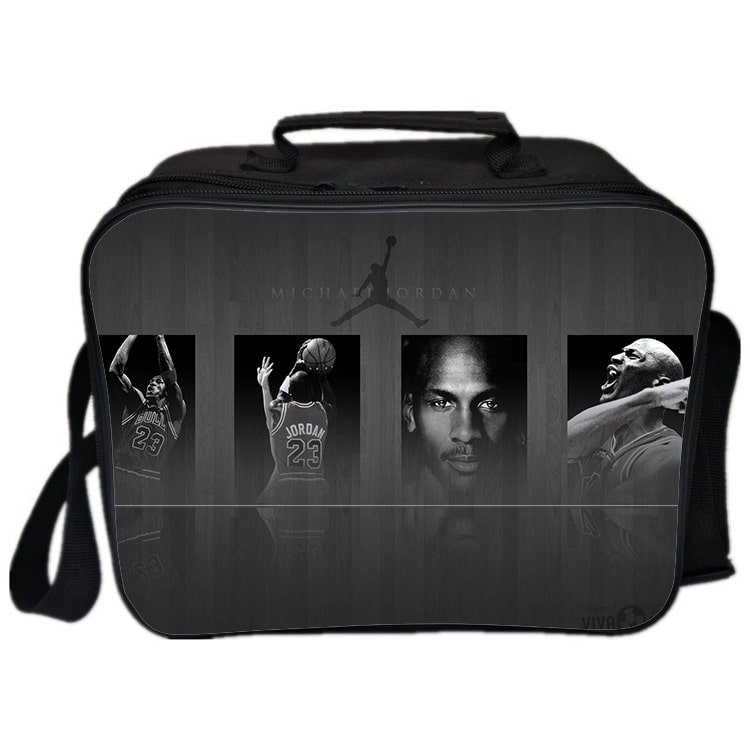 Michael Jordan Cooler Bag Insulation Bag Students School Food Storage Box - Image 4