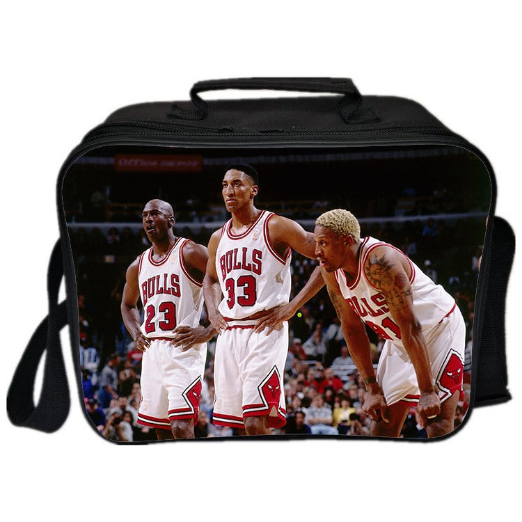 Michael Jordan Cooler Bag Insulation Bag Students School Food Storage Box - Image 5
