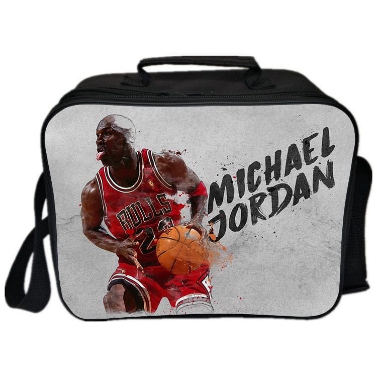 Michael Jordan Cooler Bag Insulation Bag Students School Food Storage Box - Image 6