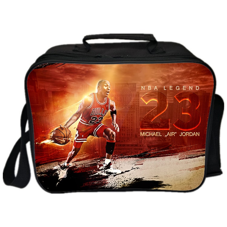 Michael Jordan Cooler Bag Insulation Bag Students School Food Storage Box - Image 7