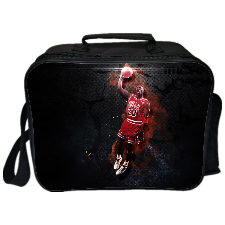 Michael Jordan Cooler Bag Insulation Bag Students School Food Storage Box - Image 8