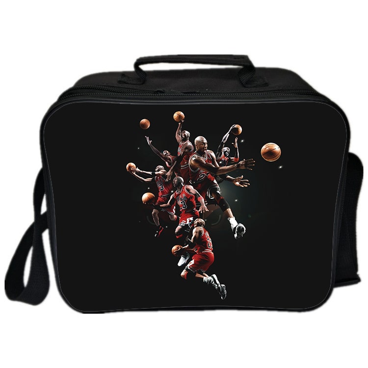 Michael Jordan Cooler Bag Insulation Bag Students School Food Storage Box - Image 10