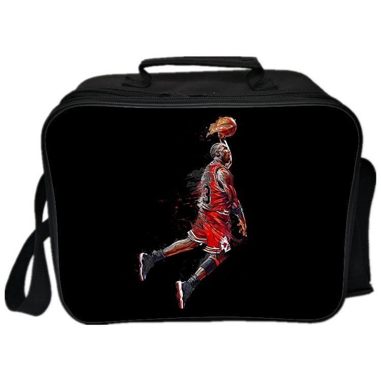 Michael Jordan Cooler Bag Insulation Bag Students School Food Storage Box - Image 11