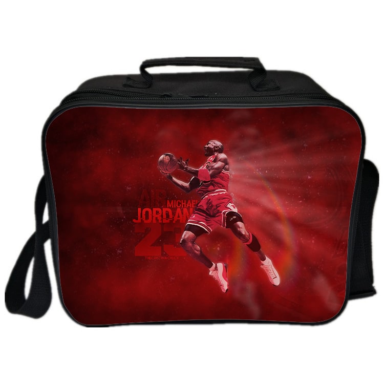 Michael Jordan Cooler Bag Insulation Bag Students School Food Storage Box - Image 12