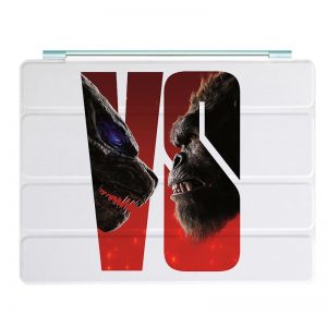 Godzilla vs Kong Ipad Leather Case Advanced Pu Leather Protective Cover Automatic Wake Up and Sleep Magnetic Closure Multiple Angle Bracket