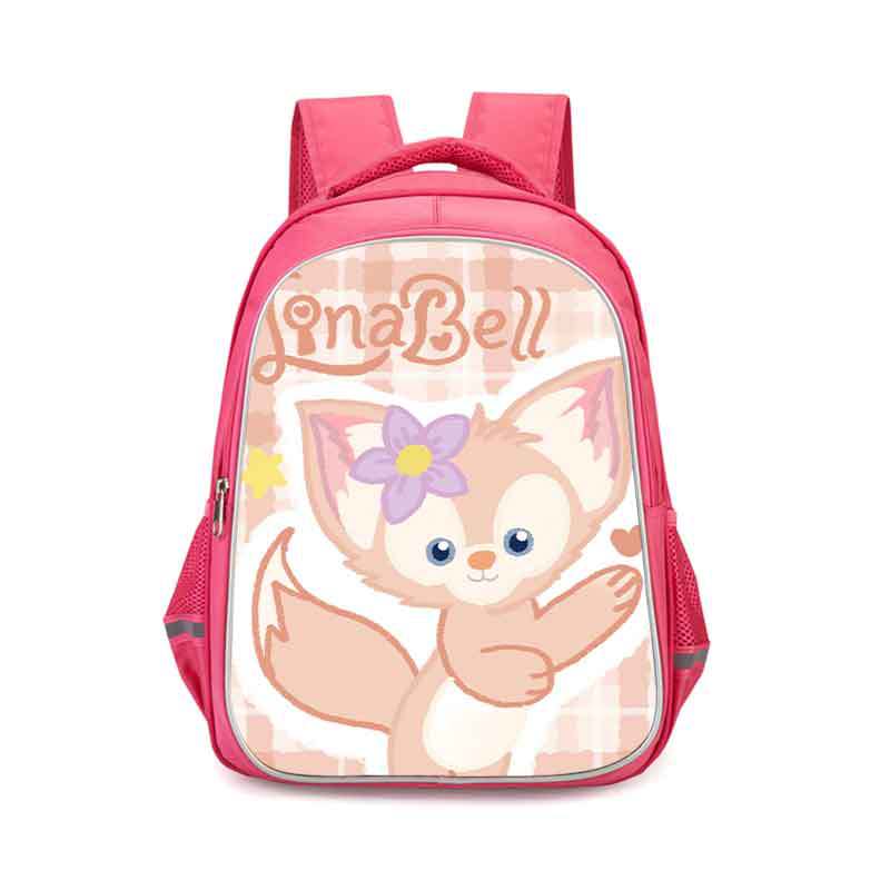 LinaBell double-layer backpack personalized school bag Pink - Image 9