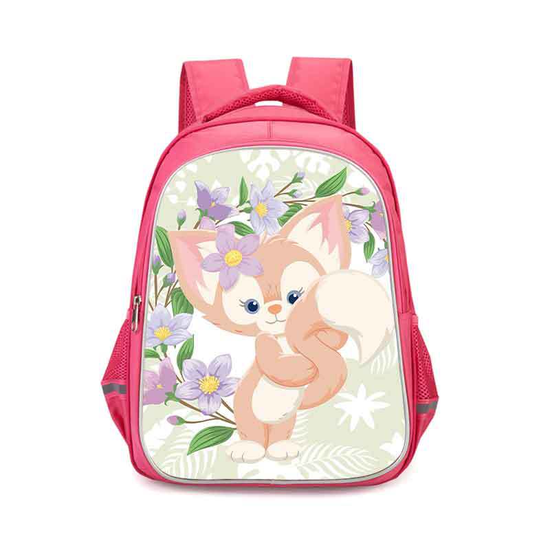 LinaBell double-layer backpack personalized school bag Pink - Image 11
