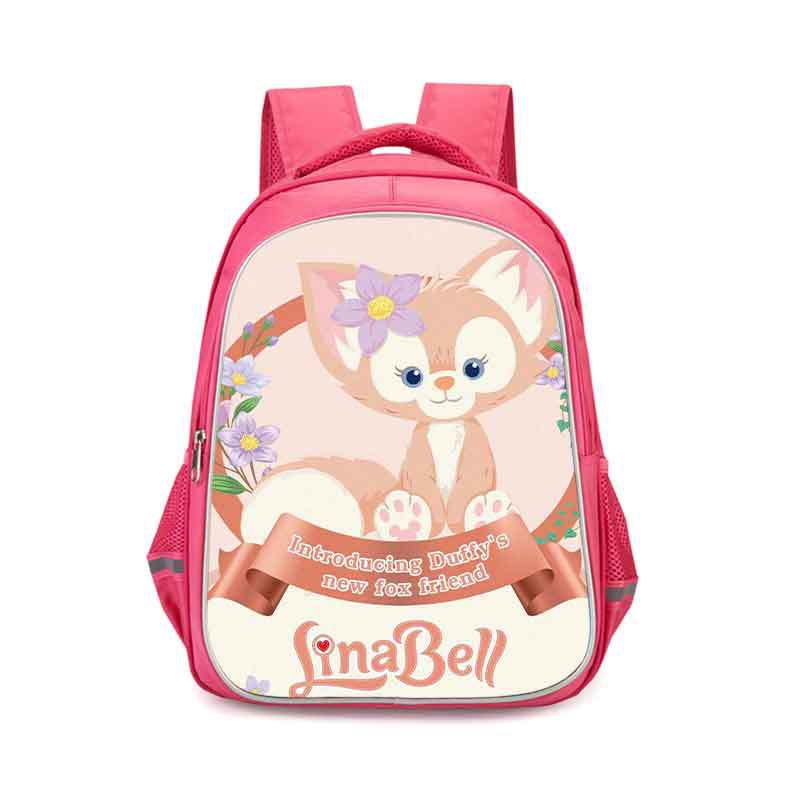 LinaBell double-layer backpack personalized school bag Pink