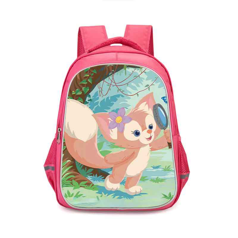 LinaBell double-layer backpack personalized school bag Pink - Image 3