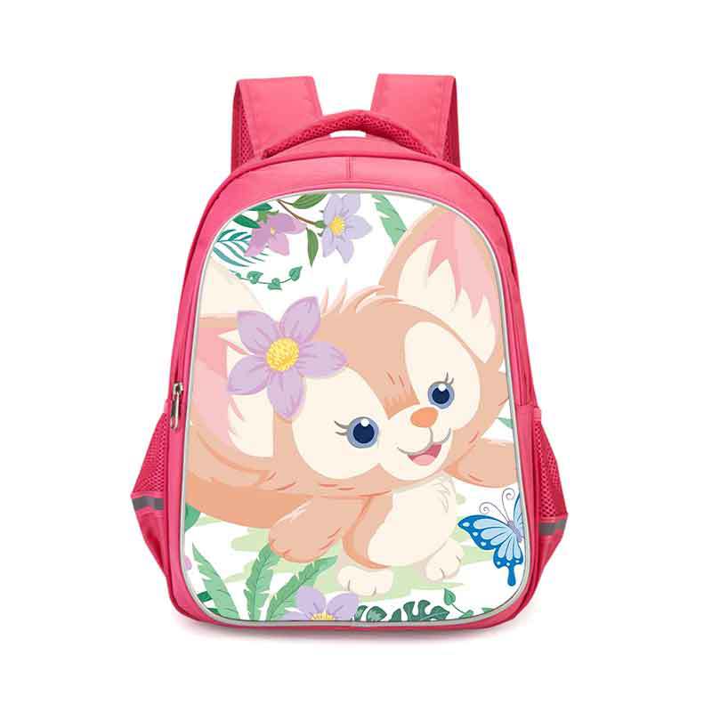 LinaBell double-layer backpack personalized school bag Pink - Image 5