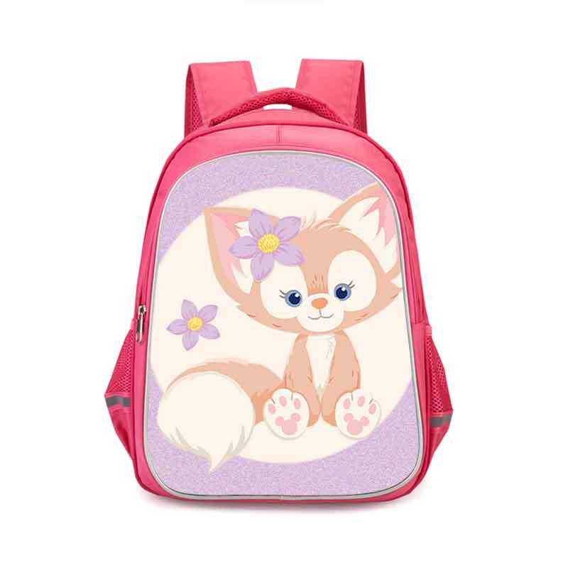 LinaBell double-layer backpack personalized school bag Pink - Image 6