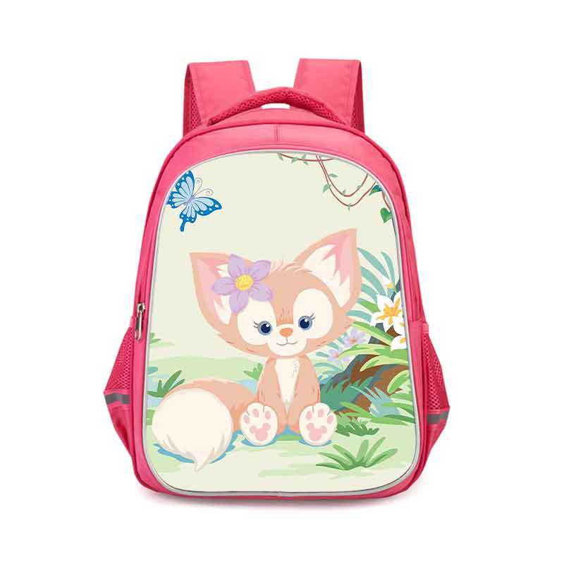 LinaBell double-layer backpack personalized school bag Pink - Image 8