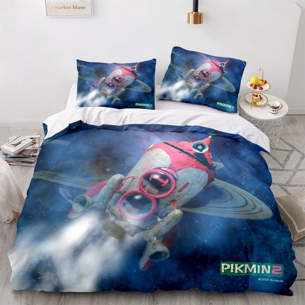 Pikmin Comfortable Bedding Three-Piece Soft and Breathable Duvet Cover - Image 13