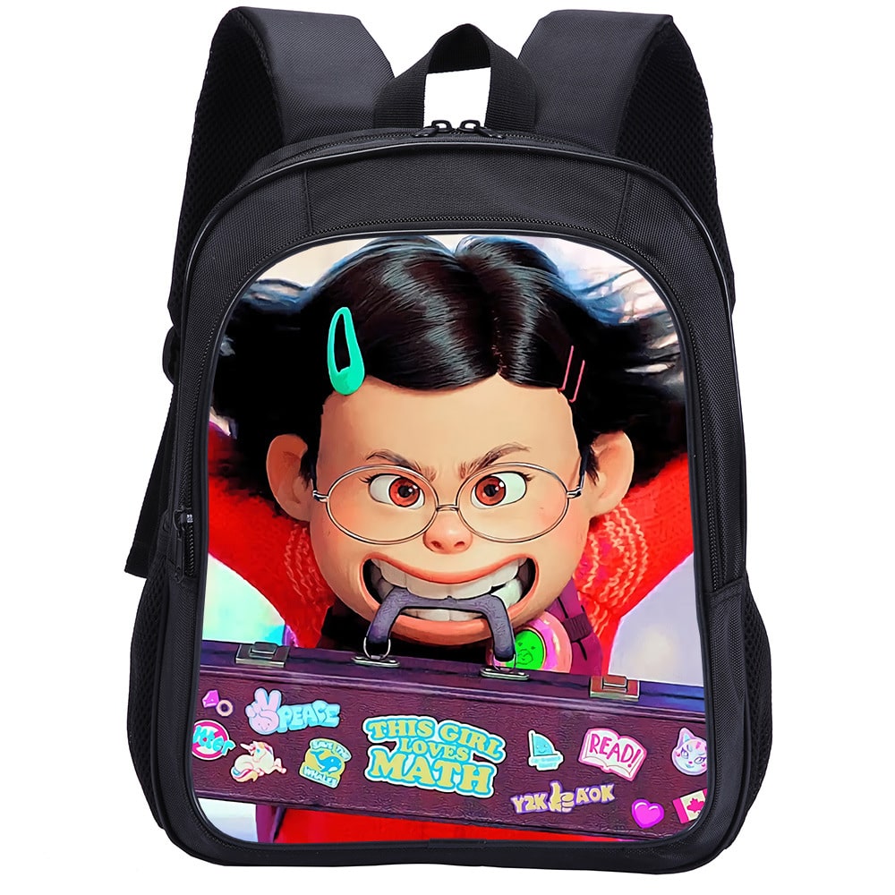 13 Inch Turning Red Children's School Bag Kindergarten Backpack Student Backpack - Image 3