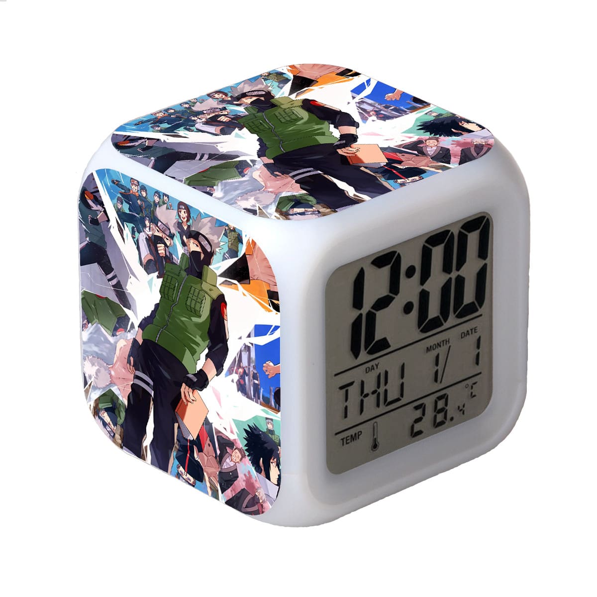 Naruto LED Alarm Clock Luminous Multifunction Watch 7 color Flash Digital Clock selectronic desk clock Gift - Image 13