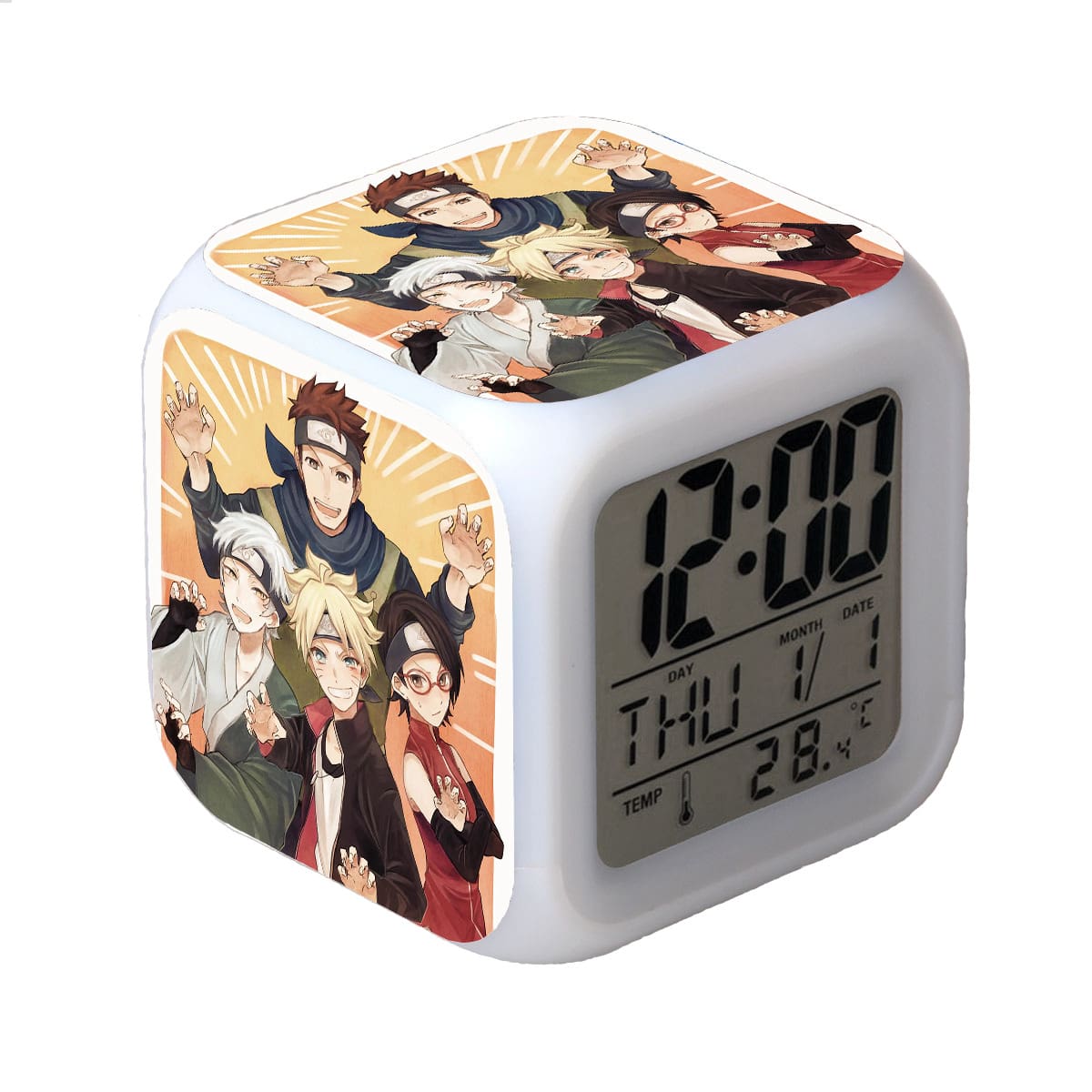 Naruto LED Alarm Clock Luminous Multifunction Watch 7 color Flash Digital Clock selectronic desk clock Gift - Image 15