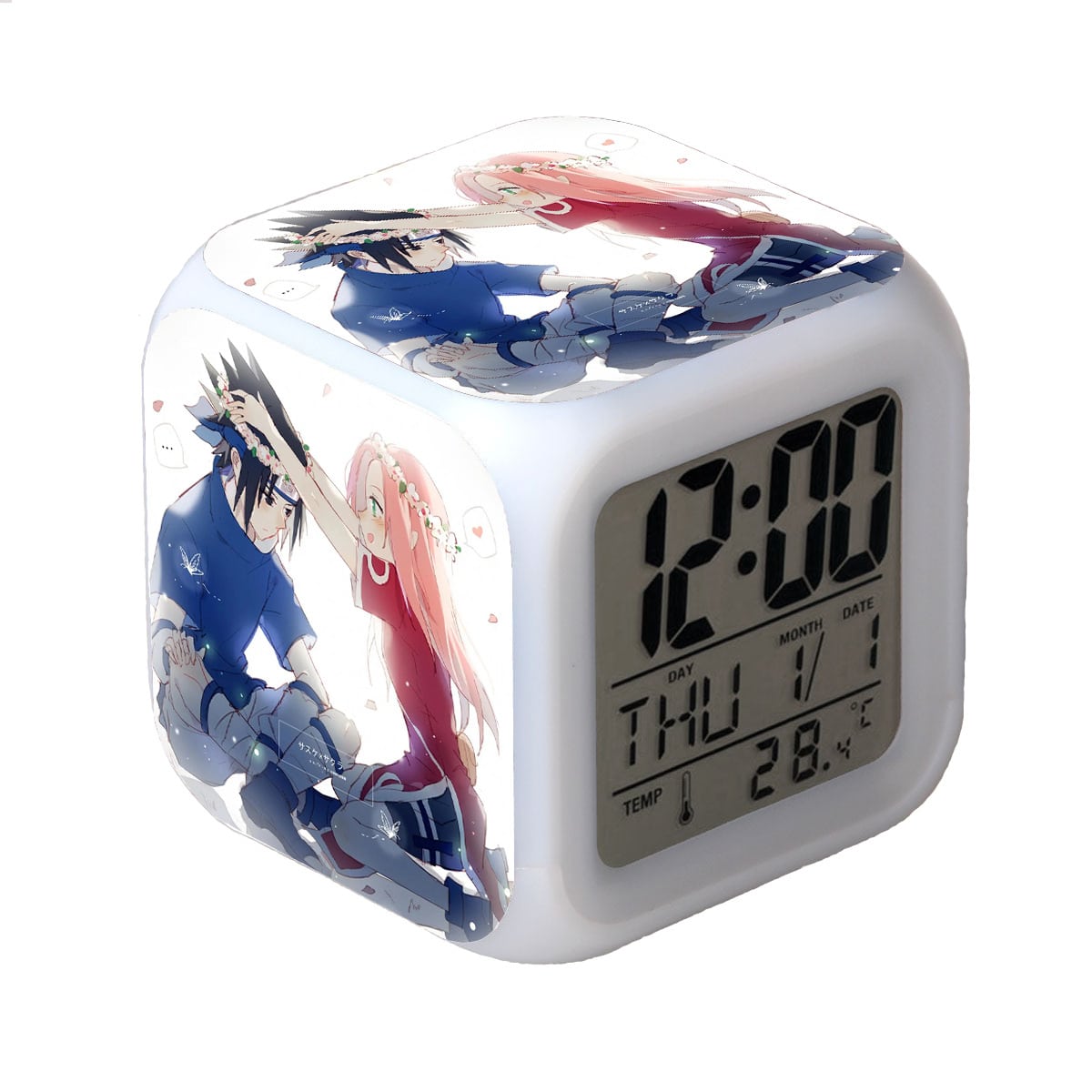 Naruto LED Alarm Clock Luminous Multifunction Watch 7 color Flash Digital Clock selectronic desk clock Gift - Image 16