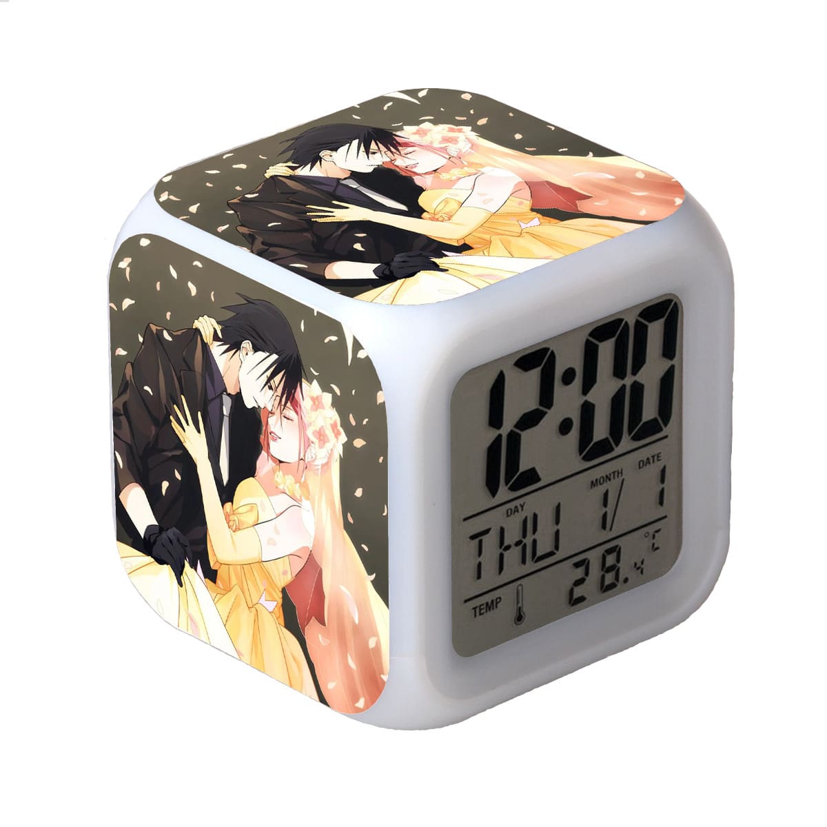 Naruto LED Alarm Clock Luminous Multifunction Watch 7 color Flash Digital Clock selectronic desk clock Gift - Image 17