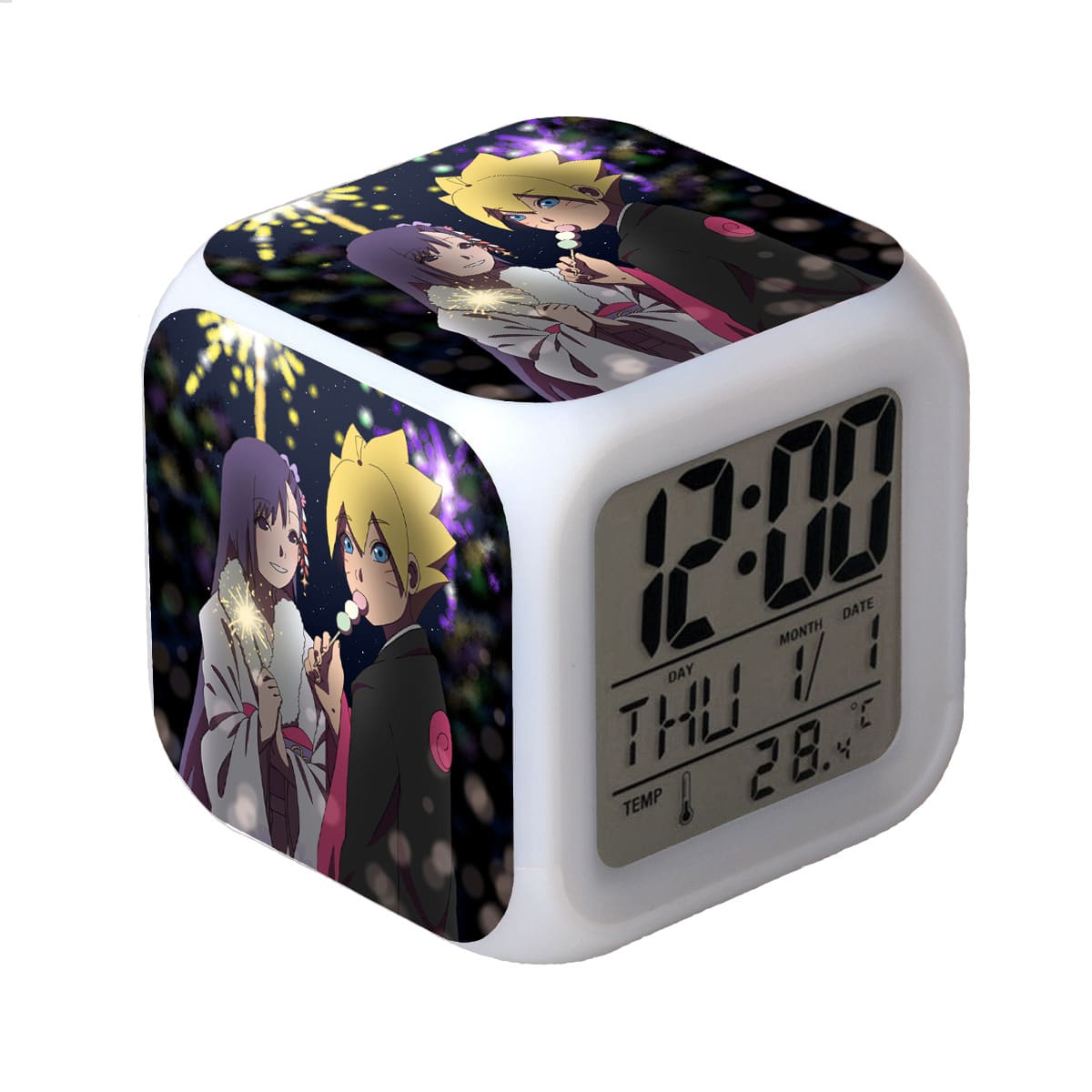Naruto LED Alarm Clock Luminous Multifunction Watch 7 color Flash Digital Clock selectronic desk clock Gift - Image 18