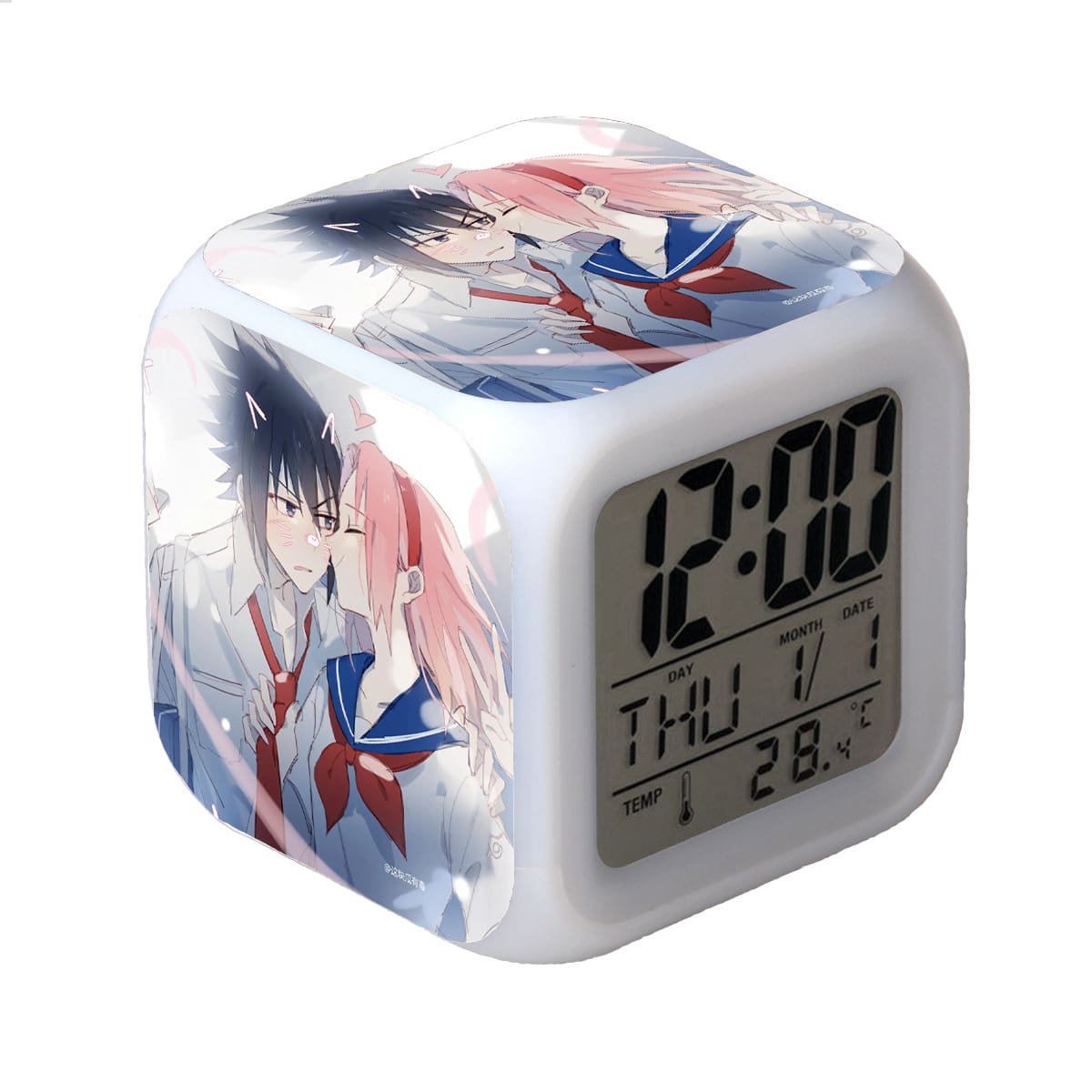 Naruto LED Alarm Clock Luminous Multifunction Watch 7 color Flash Digital Clock selectronic desk clock Gift - Image 19