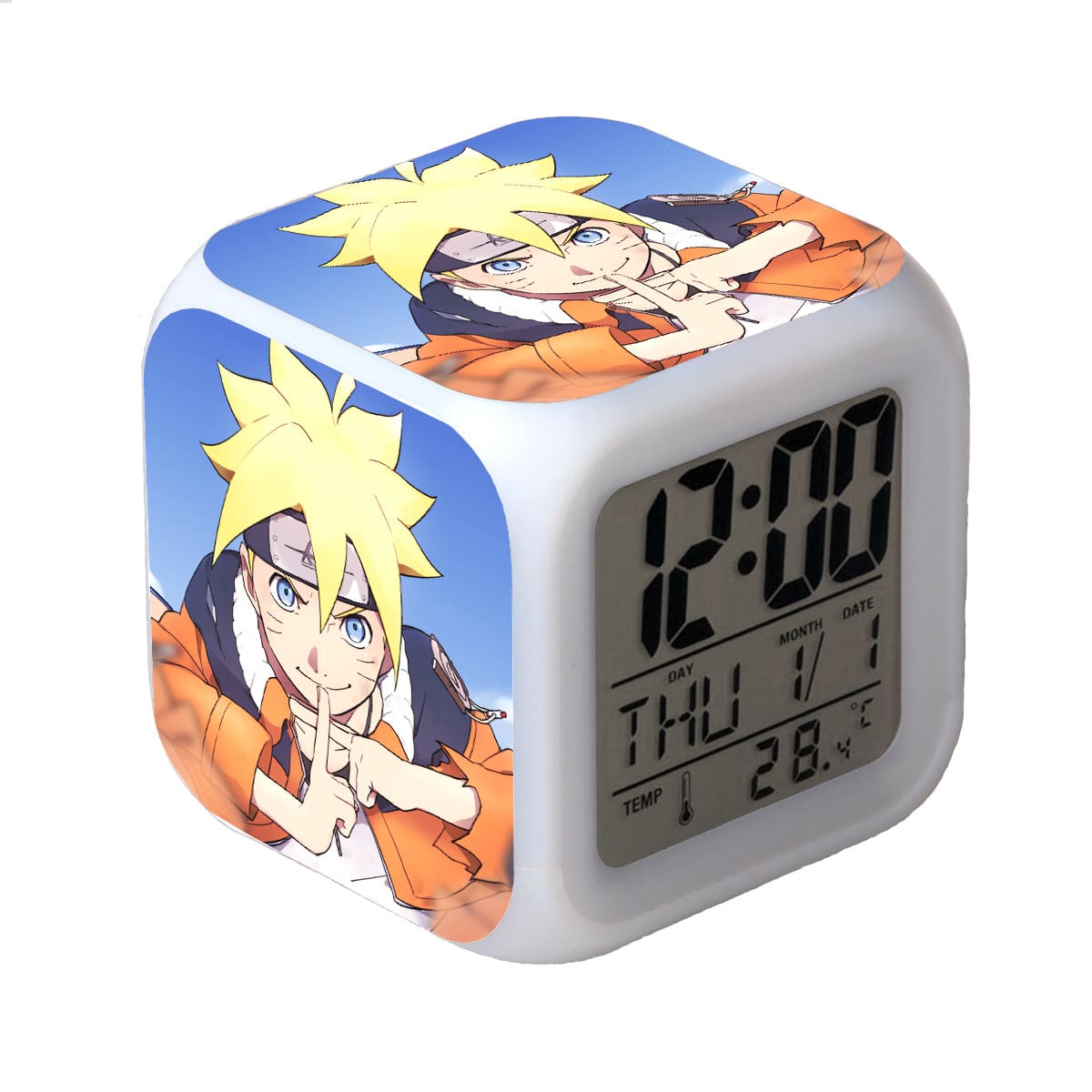 Naruto LED Alarm Clock Luminous Multifunction Watch 7 color Flash Digital Clock selectronic desk clock Gift - Image 21