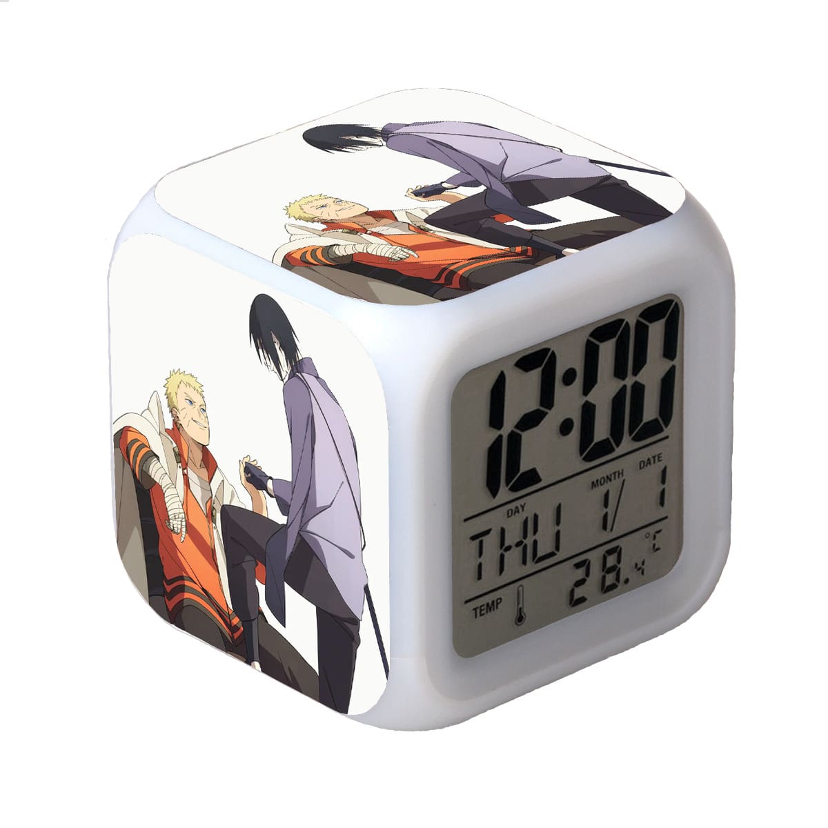 Naruto LED Alarm Clock Luminous Multifunction Watch 7 color Flash Digital Clock selectronic desk clock Gift - Image 22