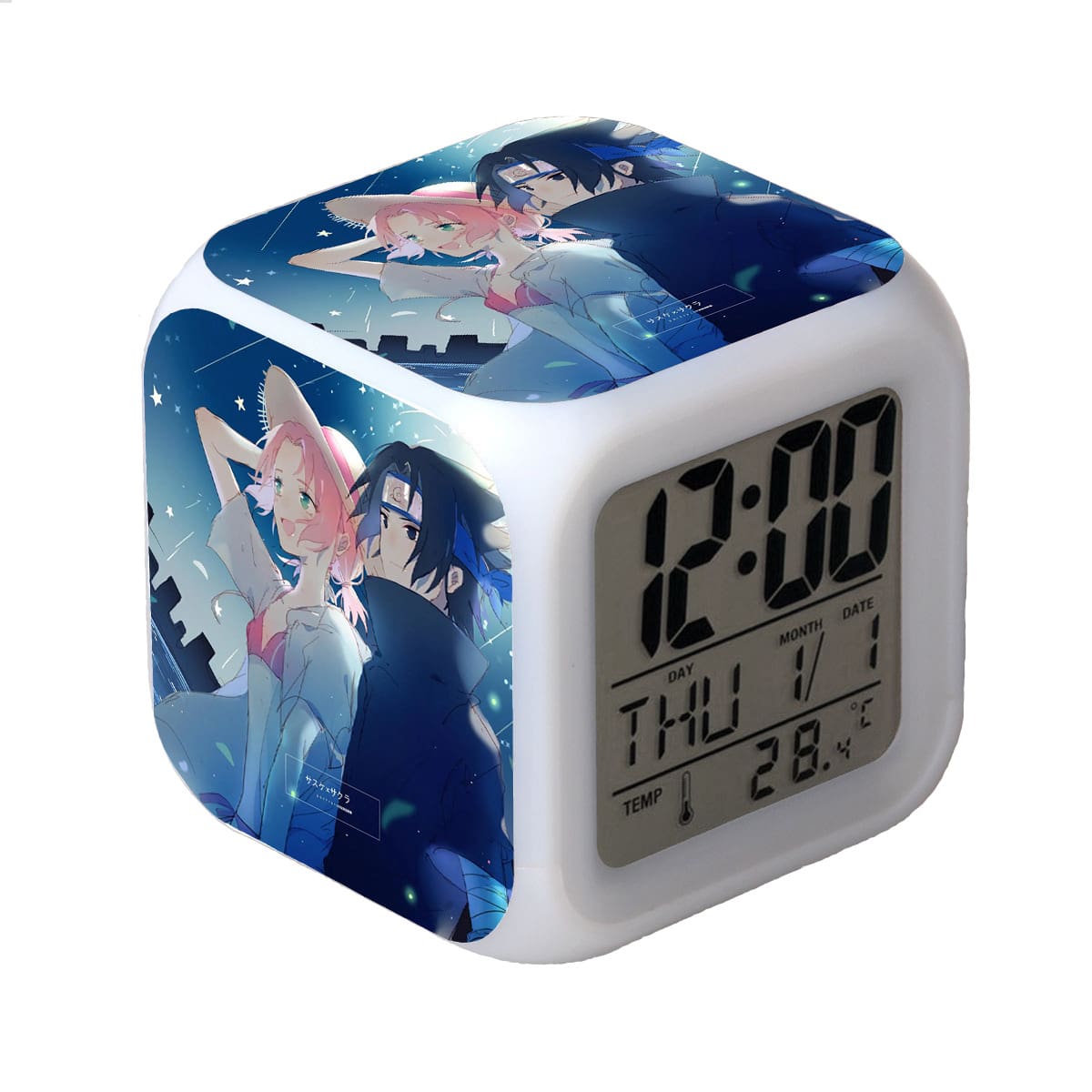 Naruto LED Alarm Clock Luminous Multifunction Watch 7 color Flash Digital Clock selectronic desk clock Gift - Image 23