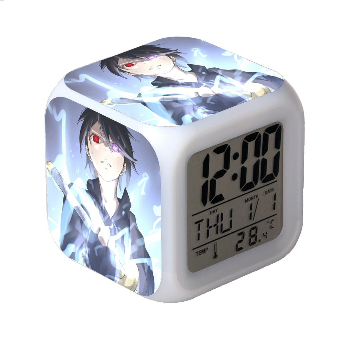 Naruto LED Alarm Clock Luminous Multifunction Watch 7 color Flash Digital Clock selectronic desk clock Gift - Image 24